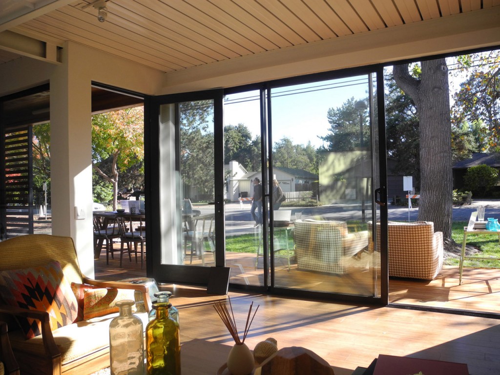 View from the inside to the patio in Connect Homes model