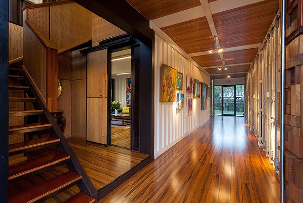 halls luxury home from shipping container